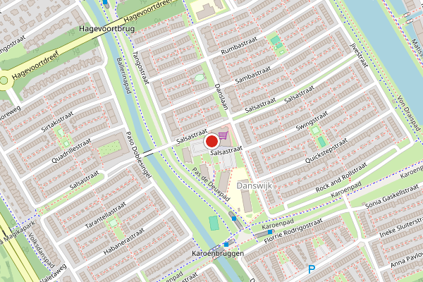 Brandweer-melding op Salsastraat, Almere op 28 juni, kaart-overzicht