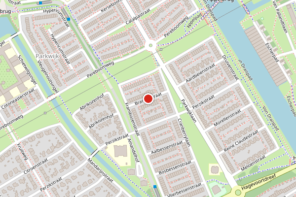 Brandweer-melding op Bramenstraat, Almere op 28 juni, kaart-overzicht