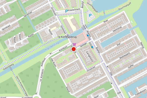 Brandweer-melding op Grootzeil, Almere op 28 juni, kaart-overzicht