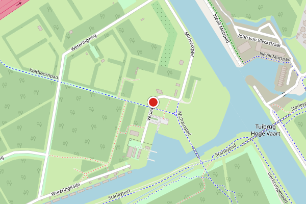 Brandweer-melding op Verlaatweg, Almere op 28 juni, kaart-overzicht