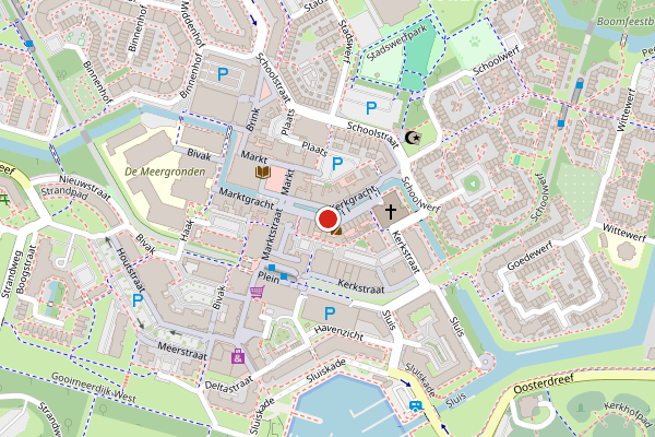 Brandweer-melding op Kerkgracht, Almere op 28 juni, kaart-overzicht