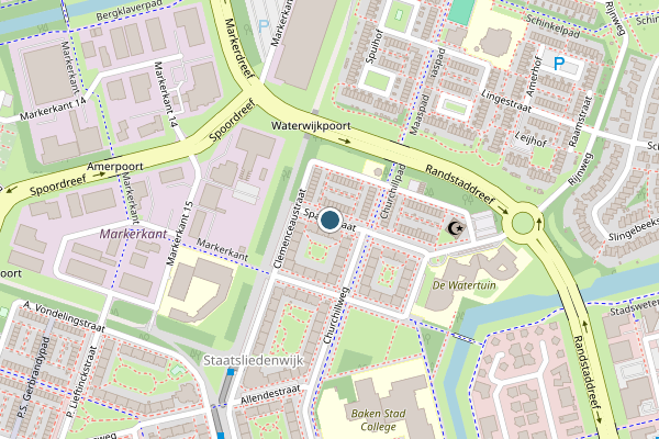 Politie-melding op Spaakstraat, Almere op 29 juni, kaart-overzicht