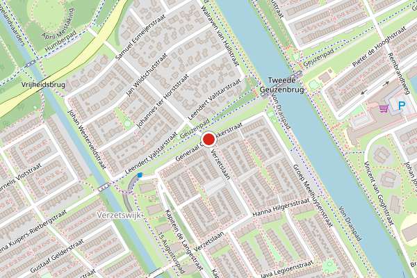 Brandweer-melding op Generaal Overakkerstraat, Almere op 6 mei, kaart-overzicht
