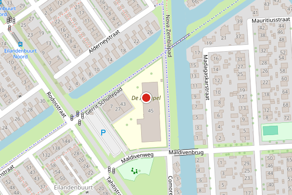 Brandweer-melding op Maldivenweg, Almere op 30 juni, kaart-overzicht