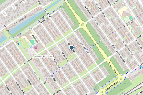 Politie-melding op Februaristraat, Almere op 1 juli, kaart-overzicht