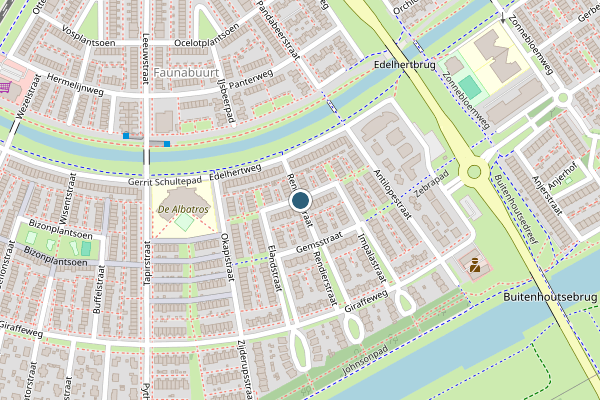 Politie-melding op Rendierstraat, Almere op 2 juli, kaart-overzicht