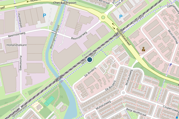 Politie-melding op Spoorbaanpad, Almere op 7 mei, kaart-overzicht