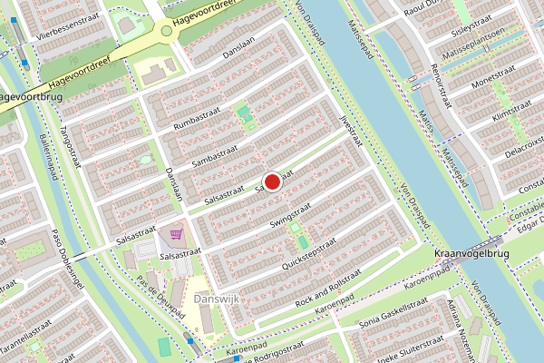 Brandweer-melding op Salsastraat, Almere op 7 mei, kaart-overzicht
