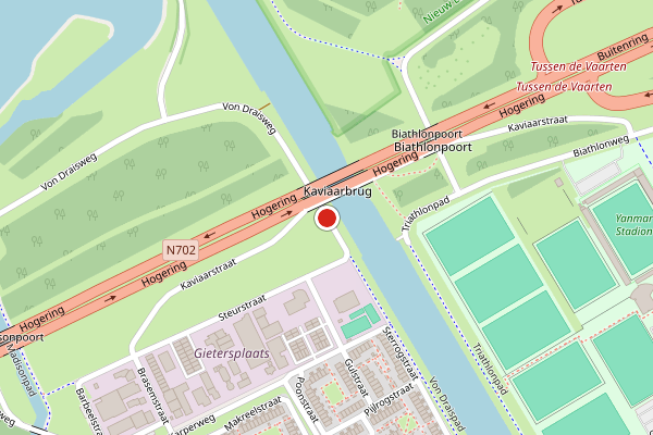 Brandweer-melding op Von Draisweg, Almere op 2 juli, kaart-overzicht