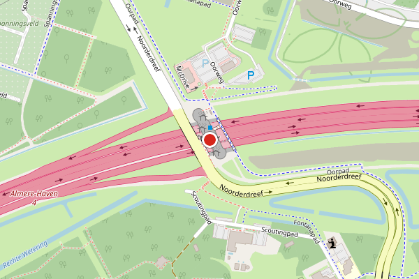 Brandweer-melding op Almere op 2 juli, kaart-overzicht
