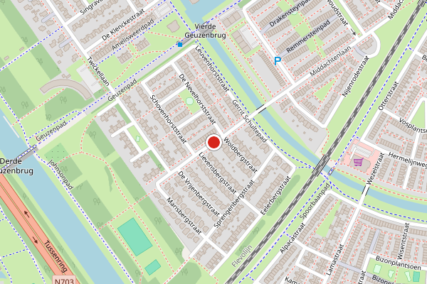 Brandweer-melding op Middachtenlaan, Almere op 3 juli, kaart-overzicht