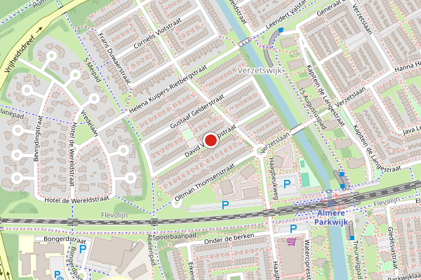 Brandweer-melding op David Verloopstraat, Almere op 3 juli, kaart-overzicht