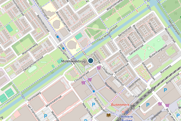 Politie-melding op Noordeindepad, Almere op 3 juli, kaart-overzicht