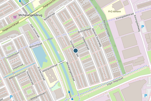 Politie-melding op Grunewaldstraat, Almere op 3 juli, kaart-overzicht