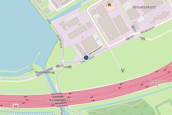 Politie-melding op Sturmeypad, Almere op 7 mei, kaart-overzicht