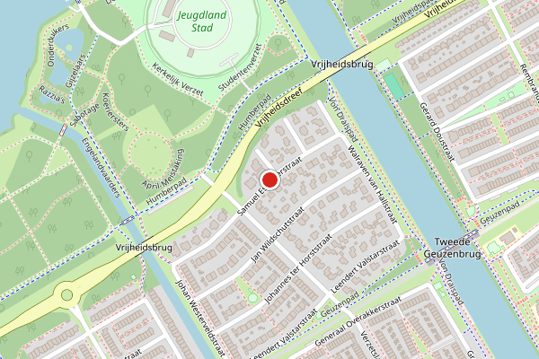 Brandweer-melding op Samuel Esmeijerstraat, Almere op 4 juli, kaart-overzicht