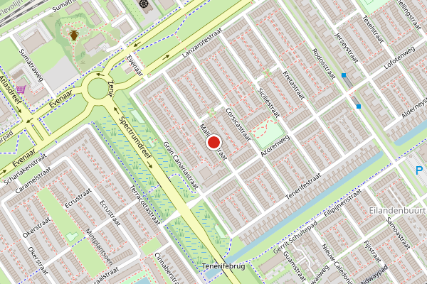 Brandweer-melding op Mallorcastraat, Almere op 4 juli, kaart-overzicht