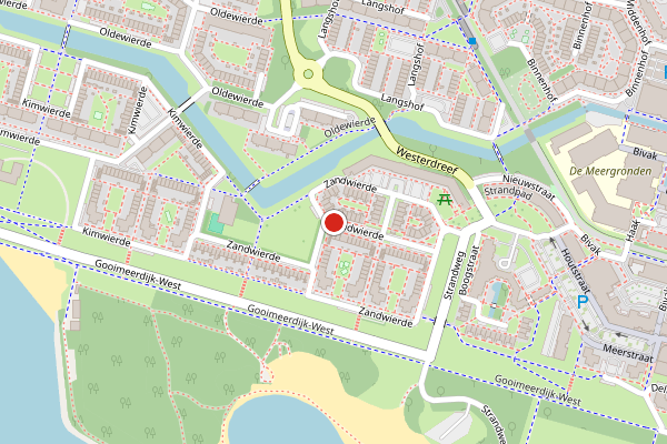 Brandweer-melding op Zandwierde, Almere op 6 juli, kaart-overzicht