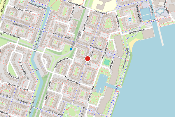 Brandweer-melding op Enschedepad, Almere op 9 juli, kaart-overzicht
