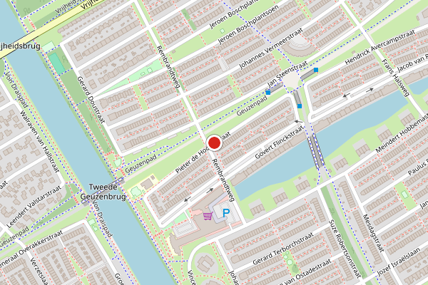 Brandweer-melding op Pieter de Hooghstraat, Almere op 9 juli, kaart-overzicht