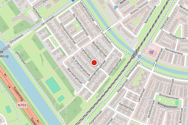 Brandweer-melding op Lievensbergstraat, Almere op 8 juli, kaart-overzicht