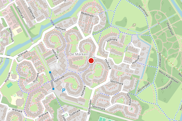 Brandweer-melding op Hofmark, Almere op 9 juli, kaart-overzicht