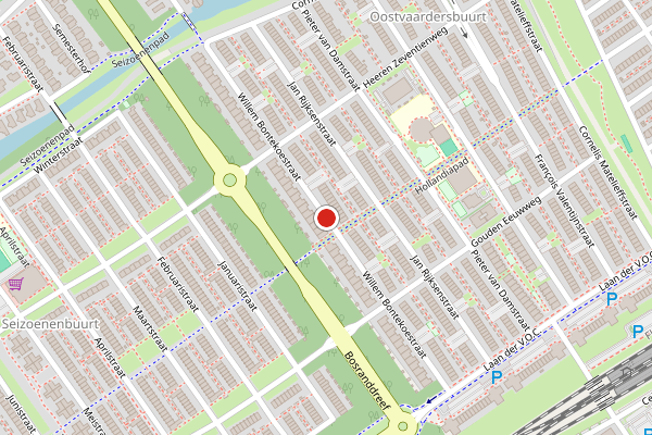Brandweer-melding op Willem Bontekoestraat, Almere op 9 juli, kaart-overzicht