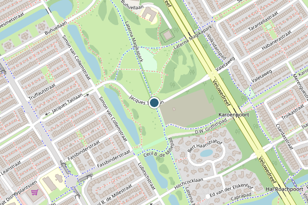 Politie-melding op Laterna Magikapad, Almere op 10 juli, kaart-overzicht