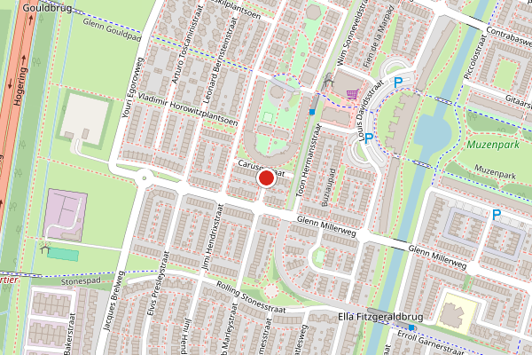 Brandweer-melding op Carusostraat, Almere op 11 juli, kaart-overzicht