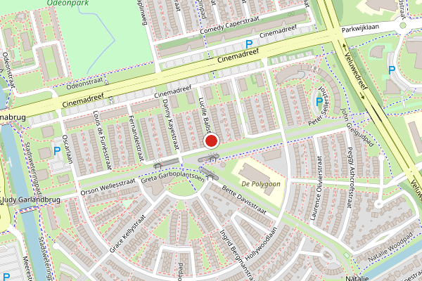 Brandweer-melding op Lucille Ballstraat, Almere op 9 mei, kaart-overzicht