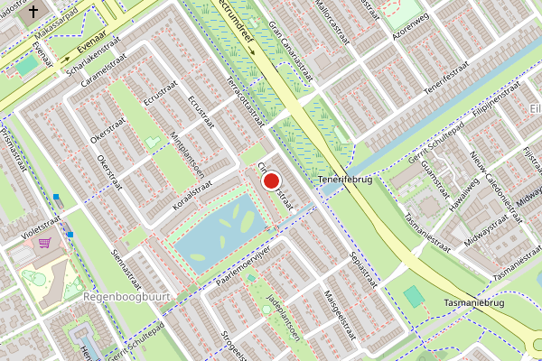 Brandweer-melding op Cinnaberstraat, Almere op 12 juli, kaart-overzicht