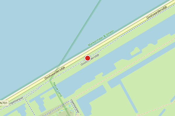 Brandweer-melding op Oostvaardersdijk, Almere op 15 juli, kaart-overzicht