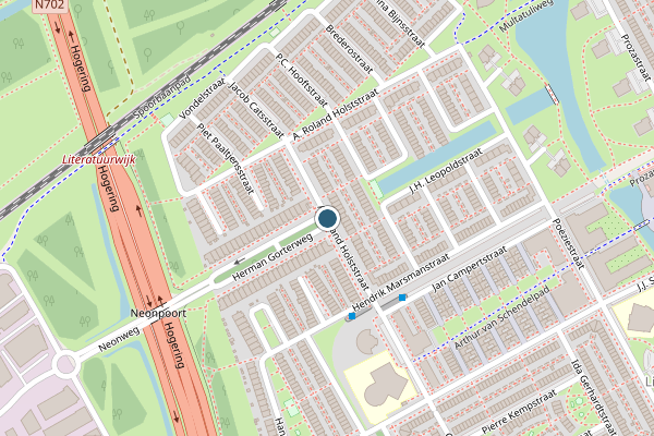 Politie-melding op A. Roland Holststraat, Almere op 16 juli, kaart-overzicht