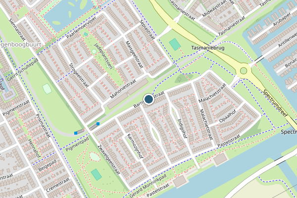 Politie-melding op Barnsteenstraat, Almere op 16 juli, kaart-overzicht