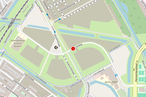 Brandweer-melding op Heliumweg, Almere op 17 juli, kaart-overzicht