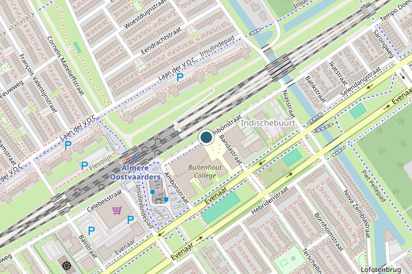 Politie-melding op Ambonstraat, Almere op 17 juli, kaart-overzicht