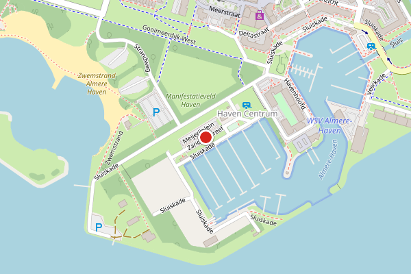 Brandweer-melding op Sluiskade, Almere op 17 juli, kaart-overzicht