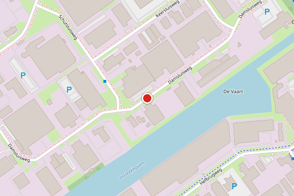 Brandweer-melding op Damsluisweg, Almere op 17 juli, kaart-overzicht