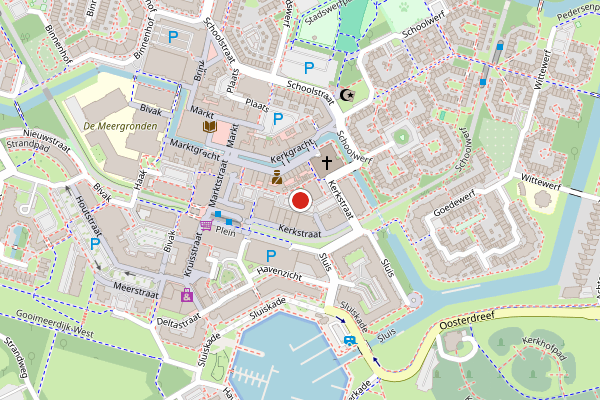 Brandweer-melding op Kerkstraat, Almere op 18 juli, kaart-overzicht