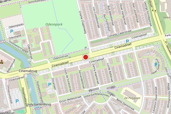 Brandweer-melding op Cinemadreef, Almere op 19 juli, kaart-overzicht
