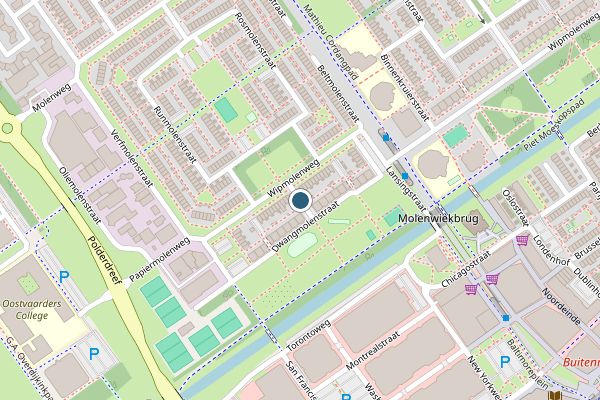 Politie-melding op Dwangmolenstraat, Almere op 11 mei, kaart-overzicht