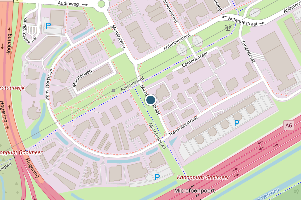 Politie-melding op Microfoonstraat, Almere op 20 juli, kaart-overzicht