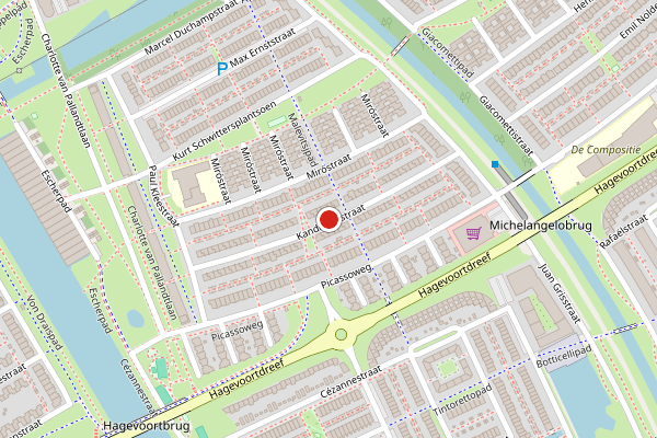 Brandweer-melding op Kandinskystraat, Almere op 20 juli, kaart-overzicht