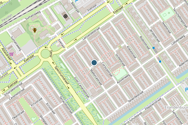 Politie-melding op Elbastraat, Almere op 20 juli, kaart-overzicht