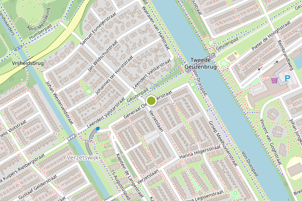 Ambulance-melding op Generaal Overakkerstraat, Almere op 23 juli, kaart-overzicht