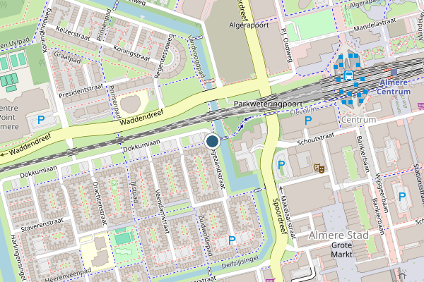 Politie-melding op Spoorbaanpad, Almere op 26 juli, kaart-overzicht
