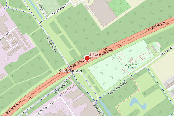 Brandweer-melding op Buitenring, Almere op 27 juli, kaart-overzicht