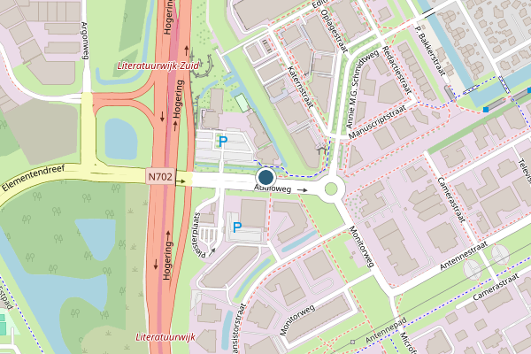 Politie-melding op Audioweg, Almere op 30 juli, kaart-overzicht