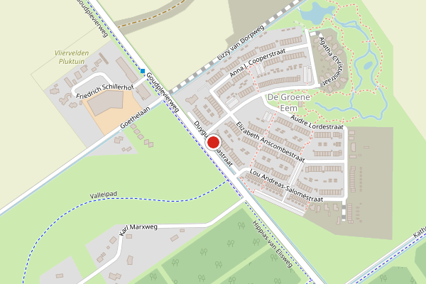 Brandweer-melding op Duygu Asenastraat, Almere op 1 augustus, kaart-overzicht