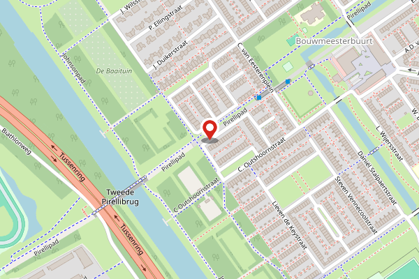 Brandweer-melding op P.J.H. Cuypersstraat, Almere op 26 april, kaart-overzicht